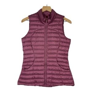Lululemon Sz 4 Pack it Down Vest Plumful Purple Gray Goose Down Packable